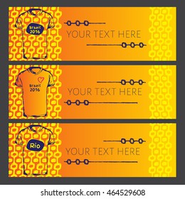 Concept brochure, Web sites, page, leaflet, logo and text separately. Abstract vector template design with colored lines Ipanema pattern. Brazil 2016 t-shirt. Ipanema, brazil pattern.