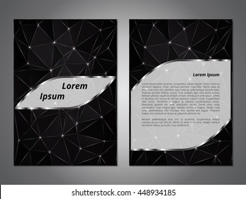 The concept of brochures, booklets, flyers. The basis for the banner presentation. Blank layout for information, announcements or advertising. Vector illustration.
