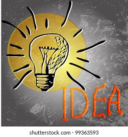 concept bulb drawing