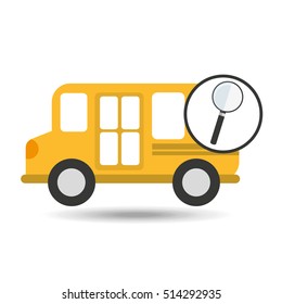 concept bus school search desing vector illustration eps 10