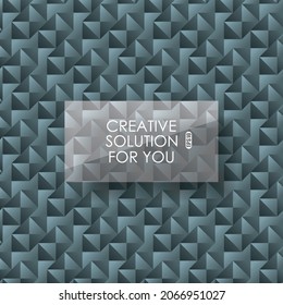 Concept business background. Vector illustration of vision perspective blue polygonal layers.