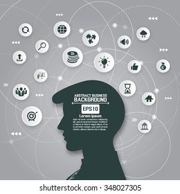 The concept of business communication in a computer network