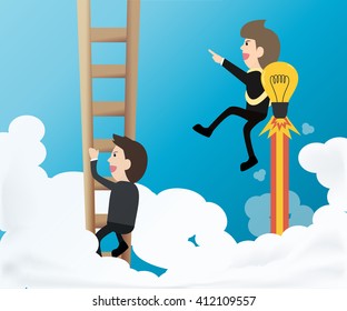 concept of business competition, way to success