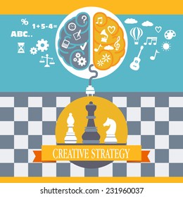 Concept of business creative strategy 