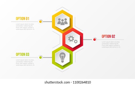 Concept of business infograph with options. Vector.