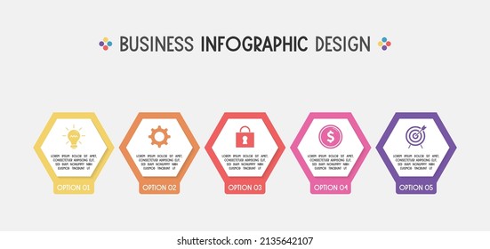 Concept of business infograph with options. Vector