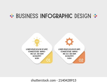 Concept of business infographic with options. Flowchart. Vector