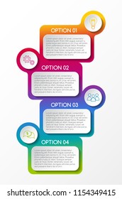 Concept of business infographic template. Vector.