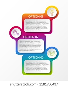 Concept of business infographic template. Vector.