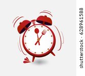 Concept of Business Concept with " Lunch Time" on alarm clock .