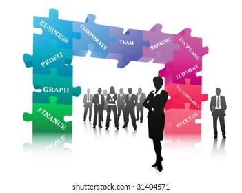 Concept of business people