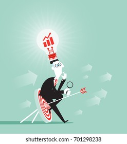 Concept business plans vector illustration