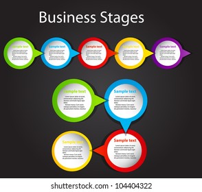 concept of  business process improvements chart. Vector illustration