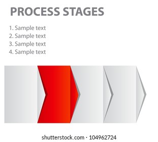 concept of  business process improvements chart. Vector illustration
