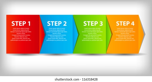 concept of  business process improvements chart. Vector illustration