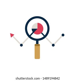 Concept business strategy. Analysis data and Investment. 