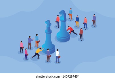 The concept of business strategy, the contest between the chess camps