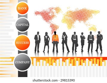 Concept of business team