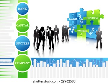 Concept of business team