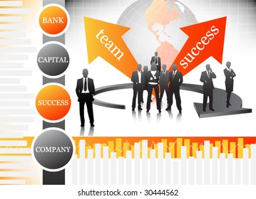 Concept of business team