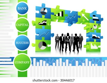 Concept of business team