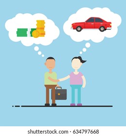 A concept of businessman showing company profit