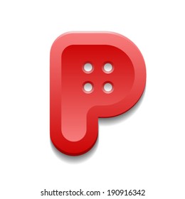 The concept of the button and letter.