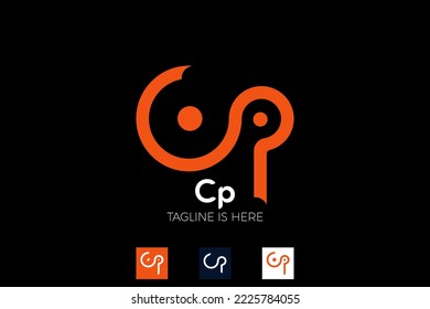 Concept C or P logos for app or new business company.