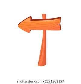 Concept Camping sign pointer. This illustration features a flat, vector, and cartoon-style camping sign pointer, designed on a white background. Vector illustration.