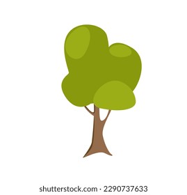 Konzept Camping Baum. Diese Abbildung zeigt einen Campingbaum in einem flachen, Vektorstil. Vektorgrafik.
