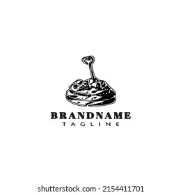concept canape logo cartoon icon design template black modern isolated vector illustration