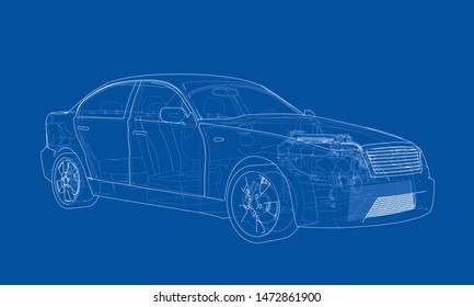 15,186 Car outline 3d Images, Stock Photos & Vectors | Shutterstock