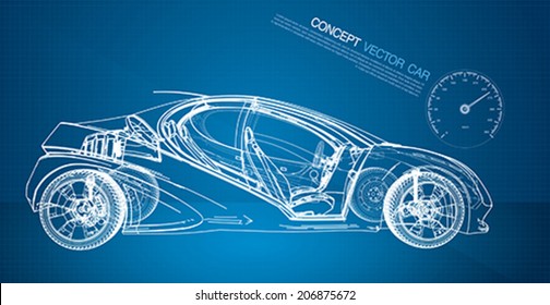 Concept Car Wireframe