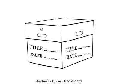 The Concept Of A Cardboard Paperwork Storage Area
