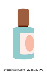 Concept Care cosmetic set bath cream. This flat vector cartoon design showcases the concept of care cosmetic with a cream bottle on a white background. Vector illustration.