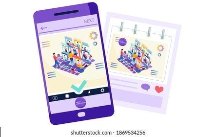 The concept of choosing a future profession. A guy student selects occupation on the virtual screen with images of men of various specialties and activities with salaries, modern mobile application