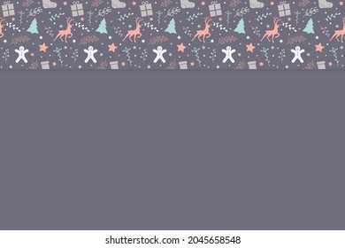 Concept of a Christmas background with decorations. Vector
