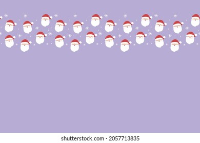 Concept of a Christmas background with hand drawn Santa Claus. Vector