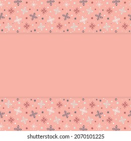 Concept of a Christmas background with snowflakes. Vector