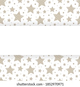 Concepto de fondo navideño con estrellas. Vector