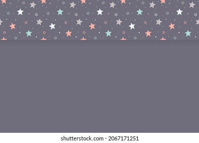 Concepto de un fondo navideño con estrellas. Vector
