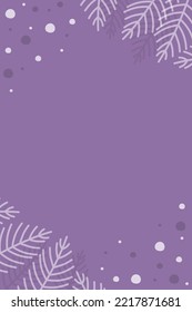 Concept of Christmas card template with branches. Vector illustration