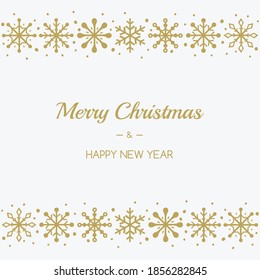 Concept of Christmas greeting card with snowflakes and wishes. Vector