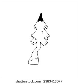 ilustración vectorial de árbol de navidad conceptual