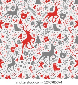 Concept Christmas Wrapping Paper Seamless Texture Stock Vector (Royalty ...