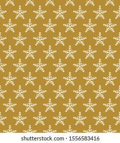 Concept of Christmas wrapping paper with snowflakes. Vector.
