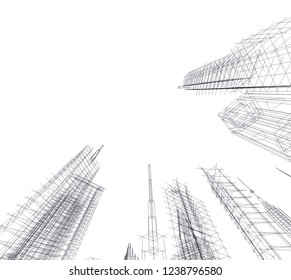 concept city architecture 3d 