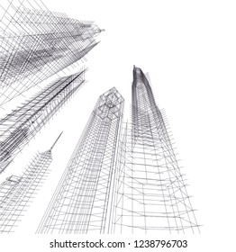 concept city architecture 3d 