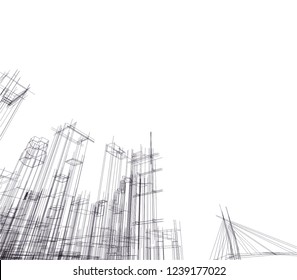 concept city architecture 3d 