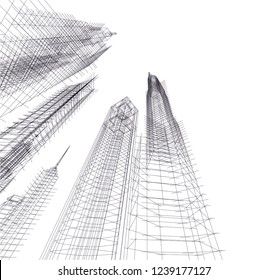 concept city architecture 3d 